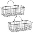 thumbnail image 1 of Design Imports Z02021 Petit Panier Mural en Fil Gris - Ensemble de 2, 1 of 10