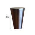thumbnail image 4 of Tapered Cone Modern Lamp Finial Polished Nickel, 1.25"h, 4 of 4