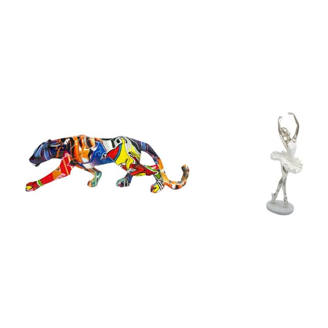 Estatua De Bailarina, Escultura De Animal, Figura Decorativa De Bailarina, Adorno Para Estantería, Decoración Interior, Hogar, Dormitorio, Chimenea, Oficina, Entrada.