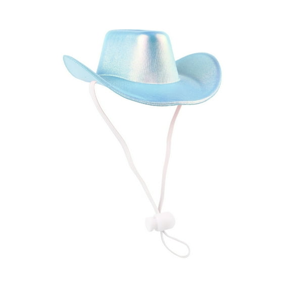 Cowboy Hat for Dogs and Cats Sun Adjustable Pet Hat Outdoor Summer Dog Cat Hat Breathable Lightweight Visor Hat for