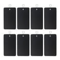 thumbnail image 1 of 200pcs Plastic Hanging Tags Iron Gourd Pin Set Waterproof PVC ID Holder for Office (100pcs Tag, 100pcs Pin, Black), 1 of 6