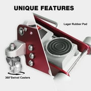 JACK BOSS Floor Jack 3 Ton Hydraulic Low Profile Aluminum and Steel Racing Car Jack with Dual Pump, Rapid Lift