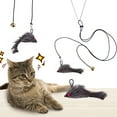 thumbnail image 3 of Cat Toy Mouse Butterfly Fish Shape Pet Teaser Hanging Door Funny Cat Plush Toy Pet Supplies, 3 of 8