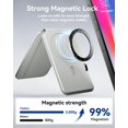 thumbnail image 4 of Soporte magnético tipo cartera TWZKG para iPhone con RFID, color gris, 4 of 6