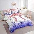 thumbnail image 3 of Castle Fairy Kids Sport Baseball Twin Bedding Sets,Graffiti Splash Bedding Comforter Set, 3 of 8