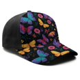 thumbnail image 3 of Design Pattern Baseball Cap – Stylish Spliced Design Adjustable Trucker Hat with Full Print Front & Brim, Breathable Cotton Blend Snapback for Sports, Travel & Daily Wear, 3 of 3