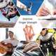 thumbnail image 3 of 3-Piece Hand Grip Strengthener, Forearm Exercise Hand Strengthener Finger Expander Straps for Muscle Training, Stress Relief, Rock Climbing, 3 of 5