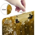 thumbnail image 4 of FMSHPON Christmas Gold Christmas Tree Coffee Bean Clipboard Hardboard Wood Nursing Clip Board and Pull for Standard A4 Letter 13x9 inches, 4 of 5