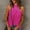 Hot Pink, variant on QUINDOS Tank Tops for Women under $5 Summer Basic Hot Pink Casual Sleeveless Hollow Out Solid T-Shirt Blouse Tops Womens Camisoles