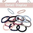 thumbnail image 3 of TUWAFE 2026 New 12 Pieces Hair Ties Braided Hair Bands Elastic Hair Ties Snap Hair Ties Yellow Accessories Teen Girl Stocking Stuffers Flexi Rods Pellizcos De Pelo Para Mujeres Messy Bun Scrunchie, 3 of 7