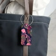 thumbnail image 6 of Square 2Pack PU Leather Flamingo Cruise Luggage Tag with Privacy Cover and Stainless Steel Ring - Suitable for Travel Handbags Backpacks Luggage Tags, 6 of 6