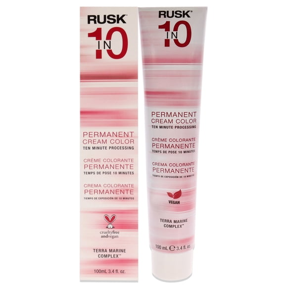 Tinte permanente en crema In10 - 5M Marrón caoba claro de Rusk para unisex - Tinte para cabello de 3,4 oz