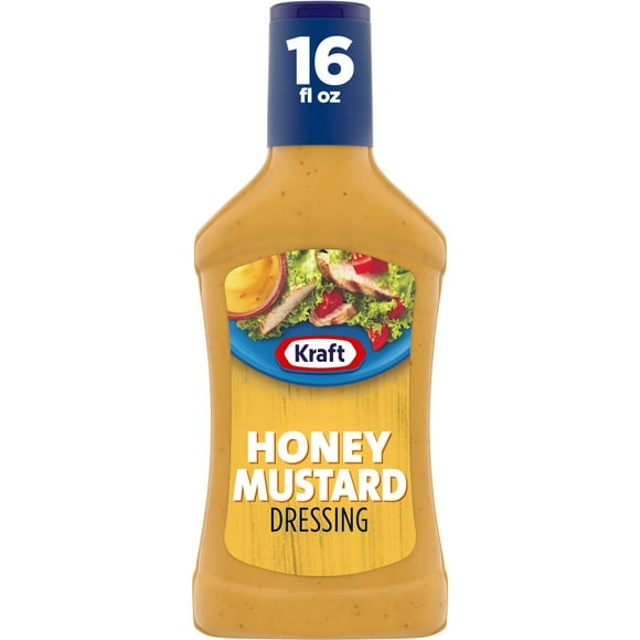 Kraft Honey Mustard Salad Dressing, 16 fl oz Bottle