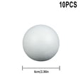 thumbnail image 1 of MYG Party 10pcs Solid Foam Ball Polystyrene Balls Round Tree White 50mm-100mm, 1 of 10