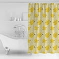 thumbnail image 2 of Shower Curtain Waterproof Shower Curtain for Bathroom,Bathtub,Shower, Bee Hive Yellow Flowers Love Shower Curtain Set with Hooks for Home Decoration 72x72 Inch, 2 of 6