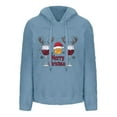 thumbnail image 4 of Wensltd Christmas Hoodies for Women Graphic Winter Long Sleeve Fleece Sweatshirts Crew Neck Vacation Party Tops, 4 of 4