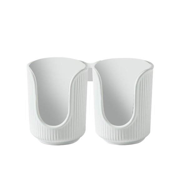 GUIGUI Cup Dispenser, Small Disposable Paper Cup Holder, for Bathroom Vanity Countertop's Rinsing Mouthwash Cups (E)