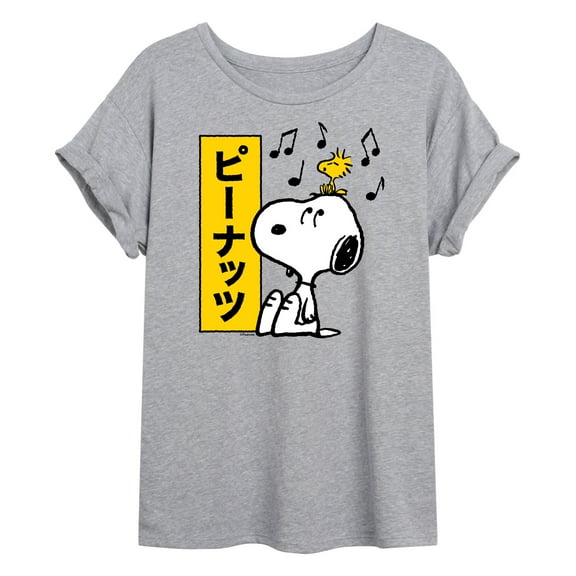 Peanuts - Snoopy And Woodstock - Women's Oversized T-Shirt