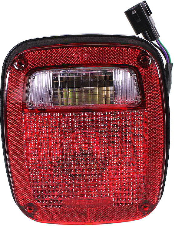 Tail Light Compatible With 1998-2006 Jeep Wrangler Left Driver With bulb(s)  