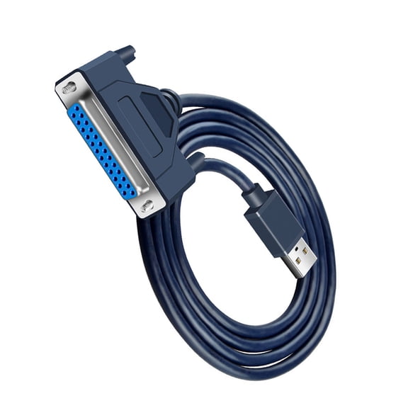 DB25 USB to Female Parallel 1248 Printer Adapter Cable Cord Converters with Thumb Screws for Old Printer Accessories