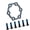3mm with screws, variant on Electric Scooter Brake Disk Bike Disc Brake Rotor Aluminium Alloy 6 Hole Brake Disc With 6 Screws Easy to Install