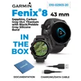 thumbnail image 5 of Garmin fenix 8 - 43 mm Sapphire, AMOLED, Carbon Gray DLC Titanium with Black/Pebble Gray Silicone GPS Smartwatch with Black Earbuds, 5 of 8