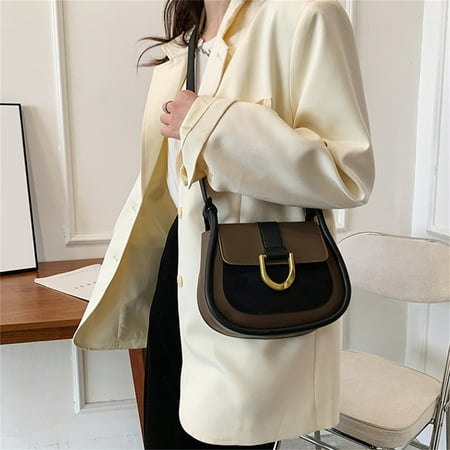 Lilgiuy Ladies Shoulder Small Square Bag Messenger Bag Mobile Phone Bag Winter Clothes for 2022