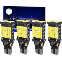 4PCS Super Bright 921 T15 912 W16W LED Reverse Lights, Error Free 904 Led 921 Bulbs 45SMD-4014 Chipsets, 912 921 906 LED Car Bulbs For Car Truck Backup Reverse Lights, 1500 Lumens 6500K White