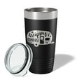 thumbnail image 2 of Happy Campers Tumbler RV Camping Travel Mug Gift Insulated Laser Engraved Coffee Cup Tent Outdoors 20 oz Black, 2 of 5