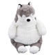 thumbnail image 1 of Lovely Stuffed Dog Doll Grey White Decompression Cute Dog Plush Toy for Reducing Stress Office, 1 of 4