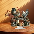 thumbnail image 6 of CxhicLuv Crystal Chicken Family, Flat Desktop Table Decoration, Meaningful Home Decor for Living Room & Kitchen, Perfect Christmas Gift for Family, Elegant Crystal Ornament for Holiday Decor, 6 of 9