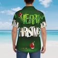 thumbnail image 4 of Fuzoiu Merry Christmas Print Hawaiian Shirt for Men, Summer Beach Casual Short Sleeve Button Down Shirts, Men’s Beach Summer Shirts with Pocket,Large, 4 of 7