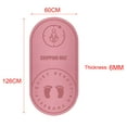 thumbnail image 3 of Colchoneta para r con cuerda de ejercicio TPE, insonorizada, absorción de impactos, cojín de fitness para interiores de alta densidad, colchoneta Rosa de espesor 6 mm Baoblaze cojín de gimnasio de yoga, 3 of 8