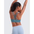 thumbnail image 2 of Top deportivo CRZ YOGA Butterluxe con tiras cruzadas azul talla pequeña, 2 of 6