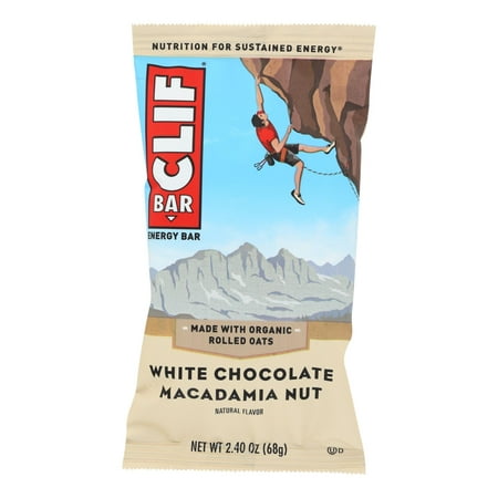 Clif Bar - Organic White Chocolate Macadamia Nut - Case Of 12 - 2.4 Oz