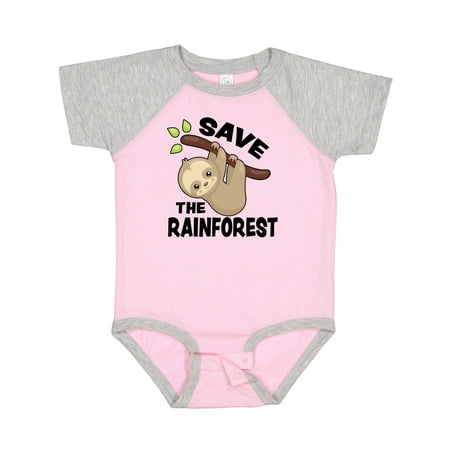 

Inktastic Save the Rainforest with Cute Baby Sloth Gift Baby Boy or Baby Girl Bodysuit