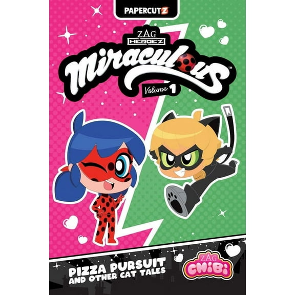 Miraculous Ladybug Chibi Miraculous Chibi Vol. 1: Pizza Pursuit and Other Cat Tales, Book 1, (Paperback)