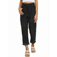 thumbnail image 1 of Pantalones Casuales de Cintura Alta y Pierna Recta para Mujer, Holgados y Cómodos, con Bolsillos Negro M, 1 of 6