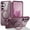 Claret, variant on Magnetic for Samsung Galaxy S25 Case [Compatible With Magnetic] With Stand, Drop Protection] Shockproof Translucent Back Slim Protective Phone Case
