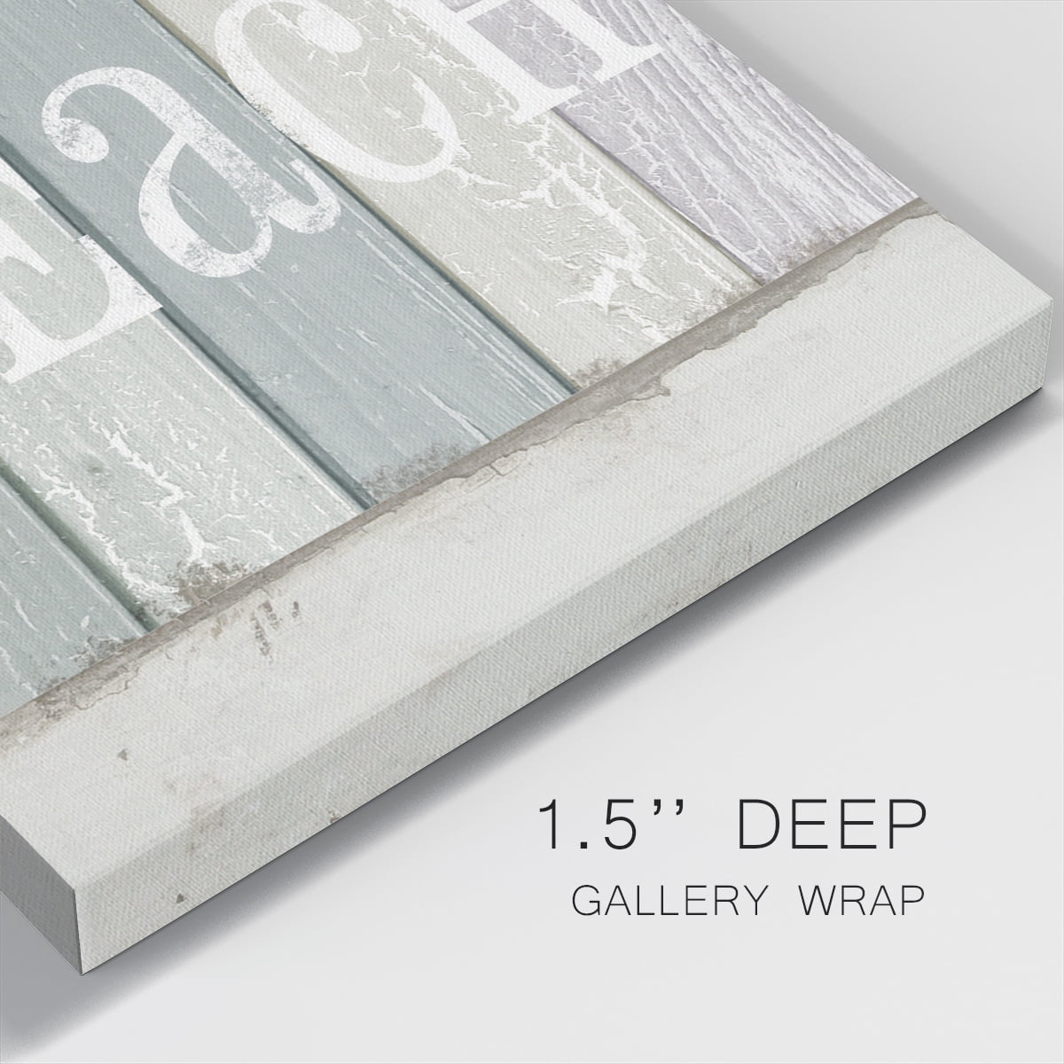 Wexford Home Beach Sign IV-Premium Gallery Wrapped Canvas, 24" x 24" - Ready to Hang