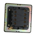 thumbnail image 6 of 86 Type Stainless steel panel Wall Toggle Light Switch Brass rod 1Way 2Way 3 Gang, 6 of 10
