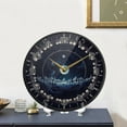 thumbnail image 5 of Coolnut Sun and Moon Wall Clock Round Silent Non Ticking Battery Operated Accurate Arabic Numerals Design Clocks for Home Kitchen Living Room Bedroom 9.5inch Home Decor, 5 of 6
