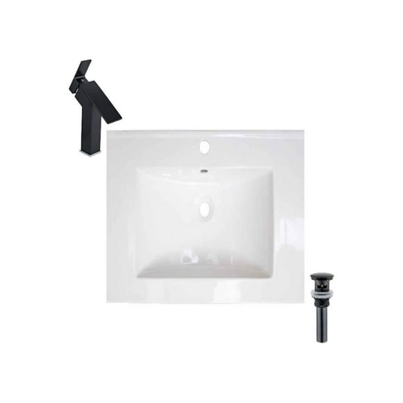 DROP Bath and Kitchen DR091393 Bathroom Vanity Top Set