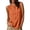 Orange, variant on Qiopertar Women Summer Tops Button Down Sleeveless Crew Neck Casual Loose Basic Tank Tops Lightweight Soft T-Shirt, Army Green XXL