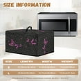 thumbnail image 6 of Whosucclay Butterfly Leopard Print Microwave Oven Grill Cover Protector Oil-Proof Microwave Oven Dust Cover with Handle Case Protections for Toaster Oven 20.9" x 15.7" x 12.4"inches-L, 6 of 7