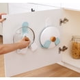 thumbnail image 2 of Adjustable Wall Mounted Pot Lid Rack Holder, Pan Cover Organizer for Kitchen Storage, TIKA, 2 of 7