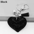 thumbnail image 6 of Walbest Romantic Glitter Keychain Premium Rhinestone Tassel Key Chain Leather Bag Charm Pendant Fringe Keychain Keyring for Women Girls, 6 of 7