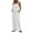 White #2, variant on XWSHYW Womens Pants Plus Size Sleeveless Solid Color Jumpsuit Leisure Loose Fit Comfort Waist Long Rompers