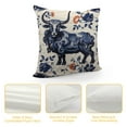 thumbnail image 4 of Wuche Chinoiserie Blue And White Porcelain Lumbar Throw Pillow Covers Canvas Pillow Case Vintage Chinese Style Oriental Floral Pattern Cushion Covers Farmhouse for Couch Living Room Holiday Decor, 4 of 5