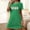 Green, variant on Cxenplz Women's Nightgown Sleepwear Soft Casual Sleepshirt Short Sleeve Halloween Printed Nightshirt Cute Lounge Pajama T Shirt Dress on Clearance